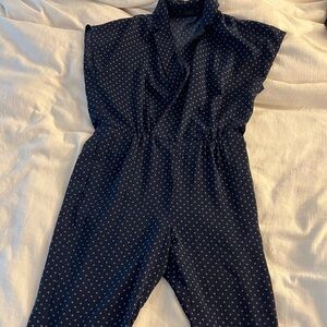 J Crew Pindot Jumpsuit